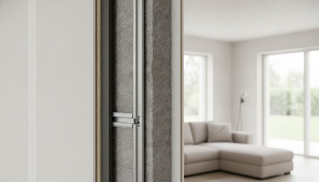 Découvrez la cloison 48/98 offrant une excellente performance acoustique et une isolation thermique efficace pour améliorer le confort de vos espaces.